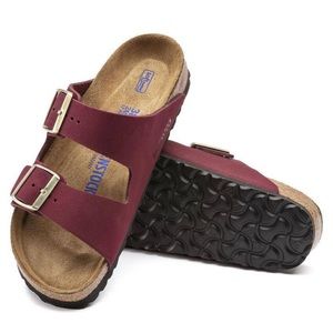 NWT Birkenstock Maroon Sandals